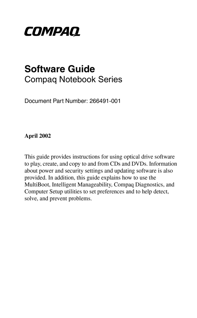 Compaq Evo Notebook N800v Quick start guide