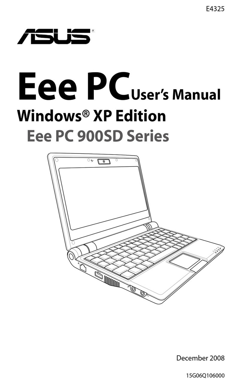 Asus Eee PC 900SD XP User manual Asus Eee PC 900SD XP User manual