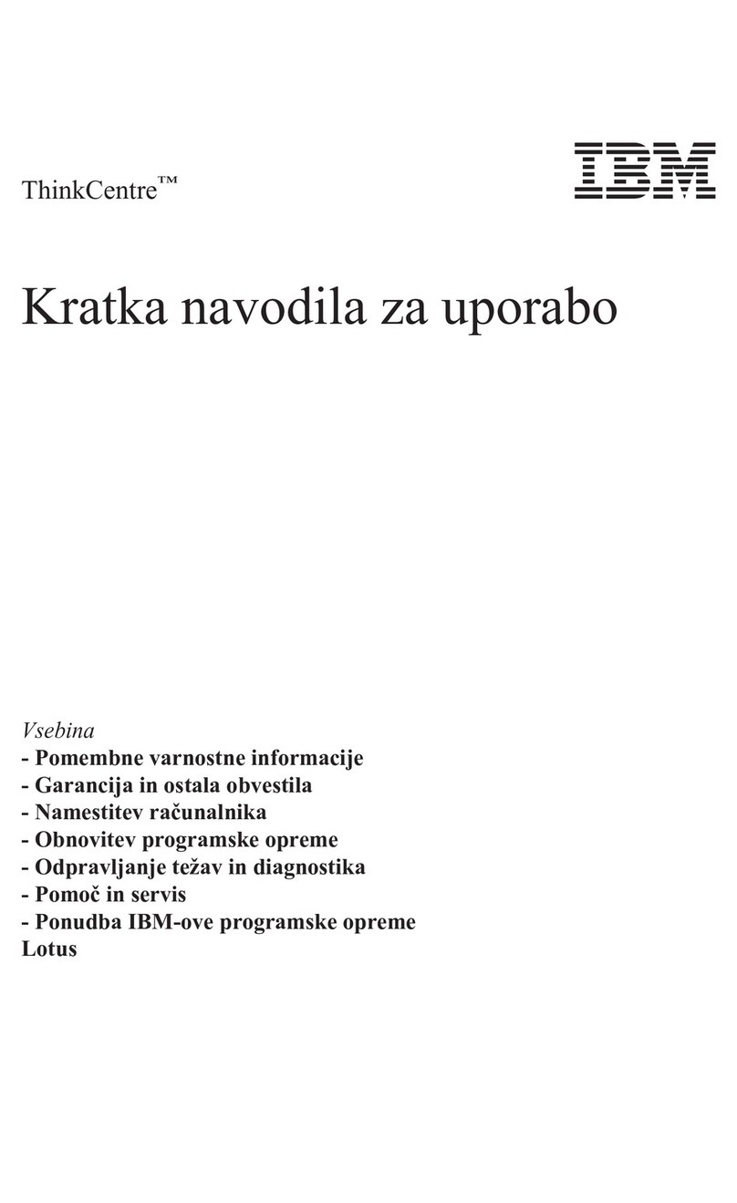 Lenovo ThinkCentre A51 Kratka navodila za uporabo Lenovo ThinkCentre A51 Kratka navodila za uporabo