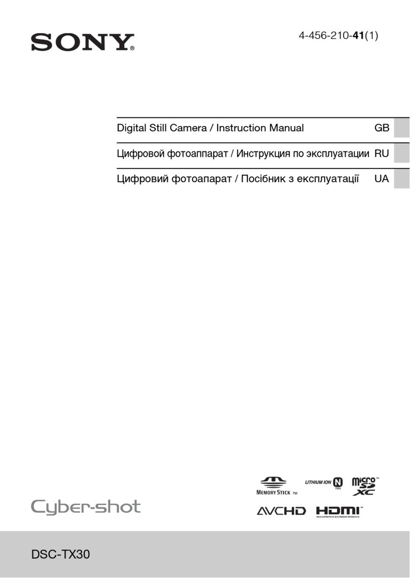 Sony DSC-TX30 instruction & operation manual