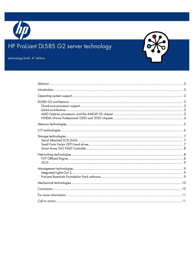 HP ProLiant DL585 User manual