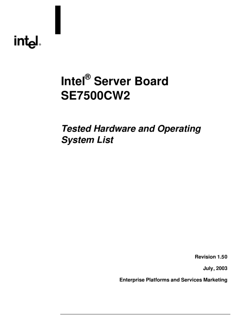 Intel SE7500CW2 Installation instructions