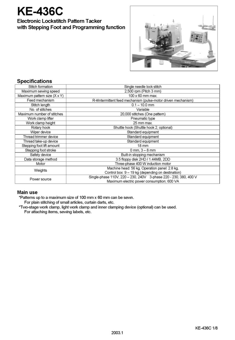 Brother KE-436C Specifications