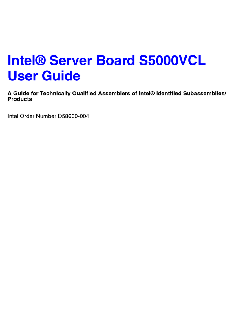 Intel S5000VCL - Server Board Motherboard User manual