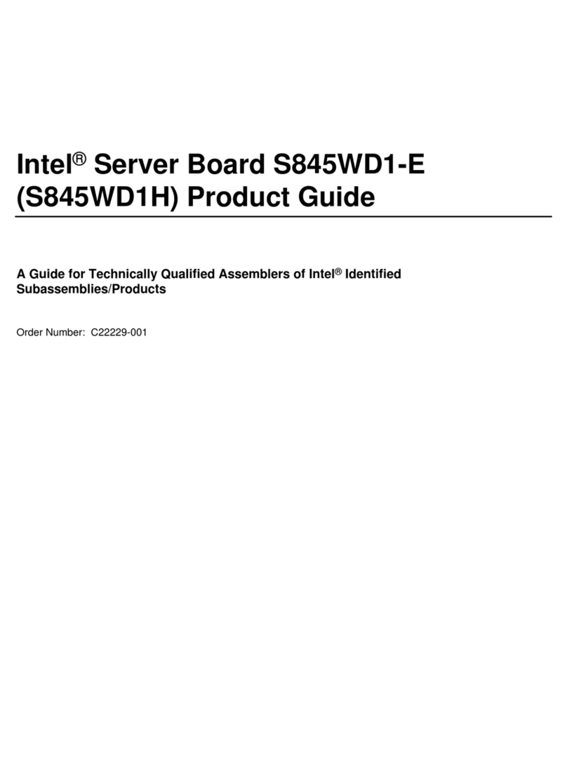 Intel S845WD1-E - Server Board Motherboard User manual