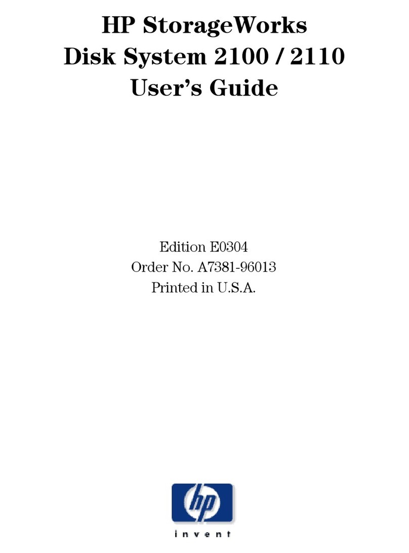 HP StorageWorks 2100 - Disk System User manual