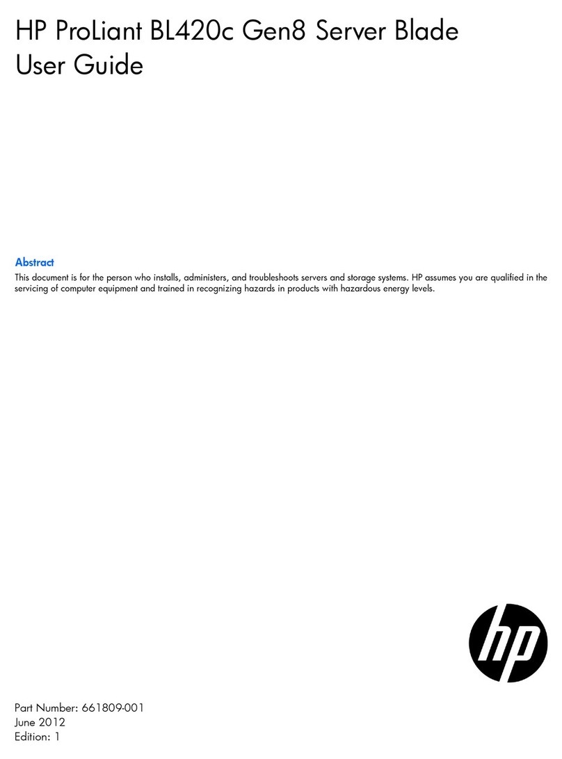 HP ProLiant BL420c User manual