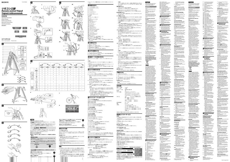 Sony VCT-VPR100 User manual Sony VCT-VPR100 User manual