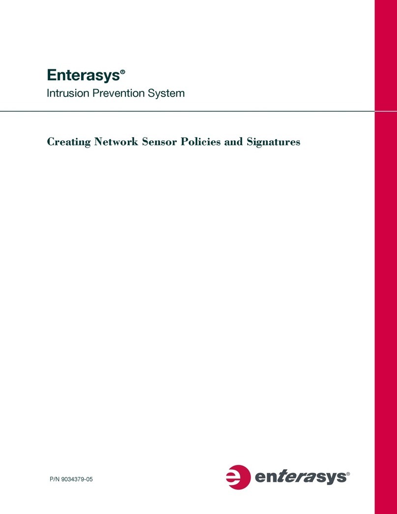 Enterasys Intrusion Prevention System User manual
