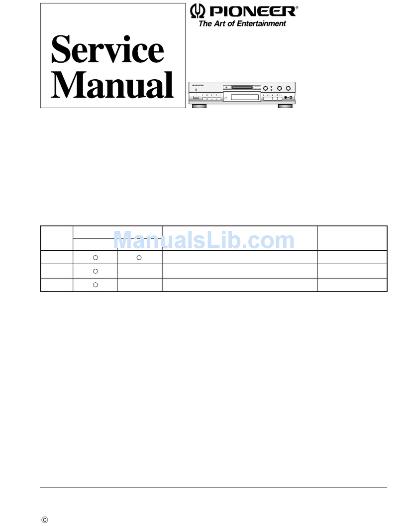 Pioneer MJ-D707 User manual Pioneer MJ-D707 User manual