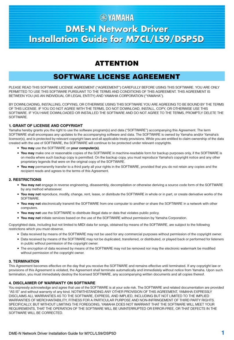 Yamaha DME-N User manual