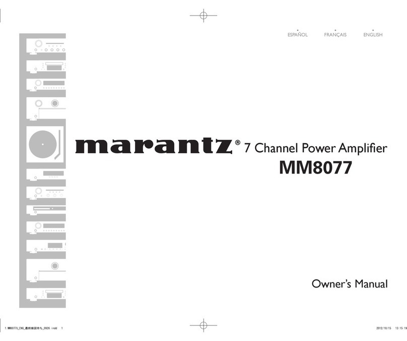 Marantz MM8077 User guide Marantz MM8077 User guide