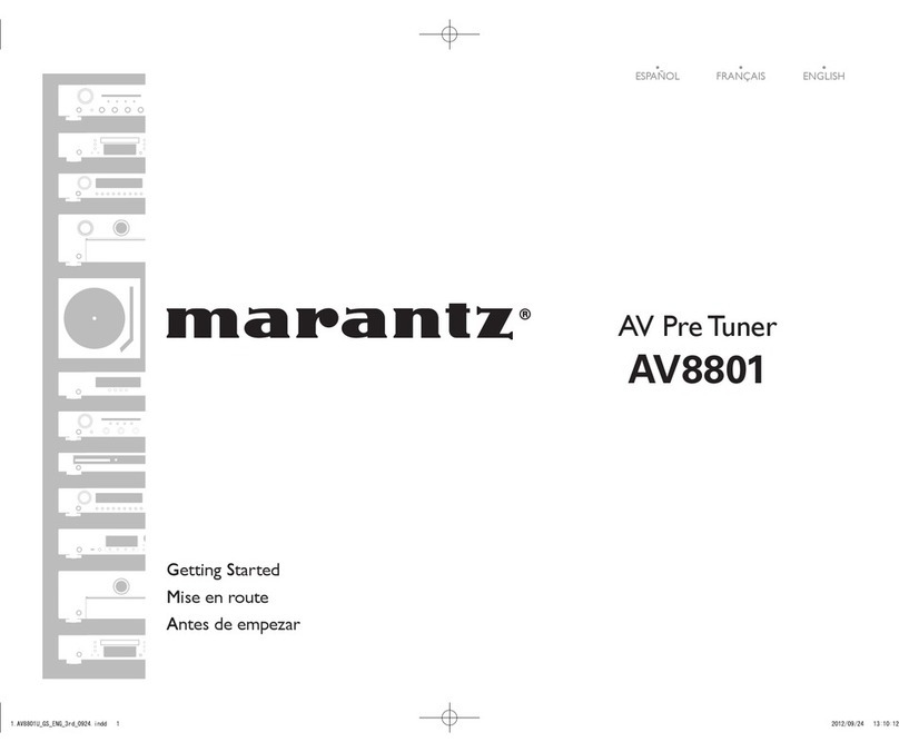 Marantz AV8801 Quick start guide