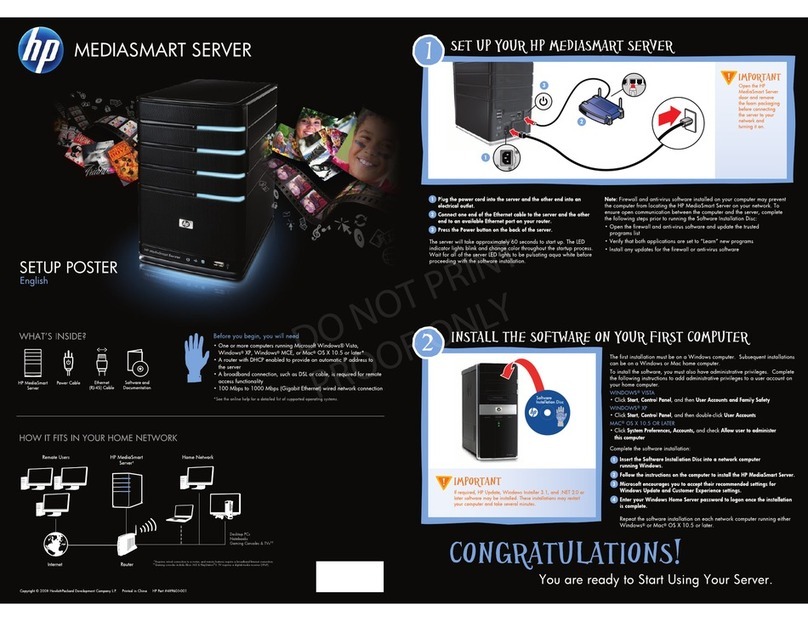 HP EX485 - MediaSmart Server - 2 GB RAM How to use HP EX485 - MediaSmart Server - 2 GB RAM How to use