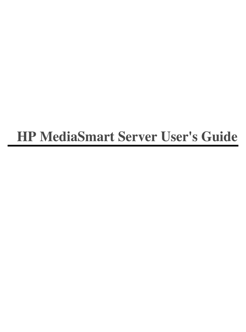 HP EX485 - MediaSmart Server - 2 GB RAM User manual