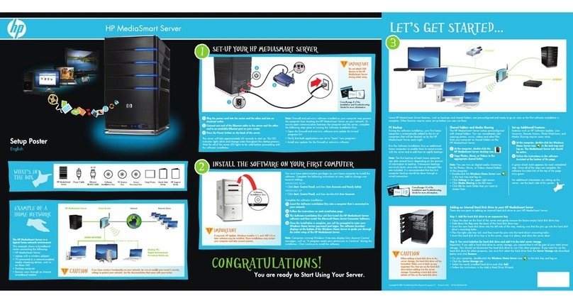 HP EX470 - MediaSmart Server - 512 MB RAM How to use