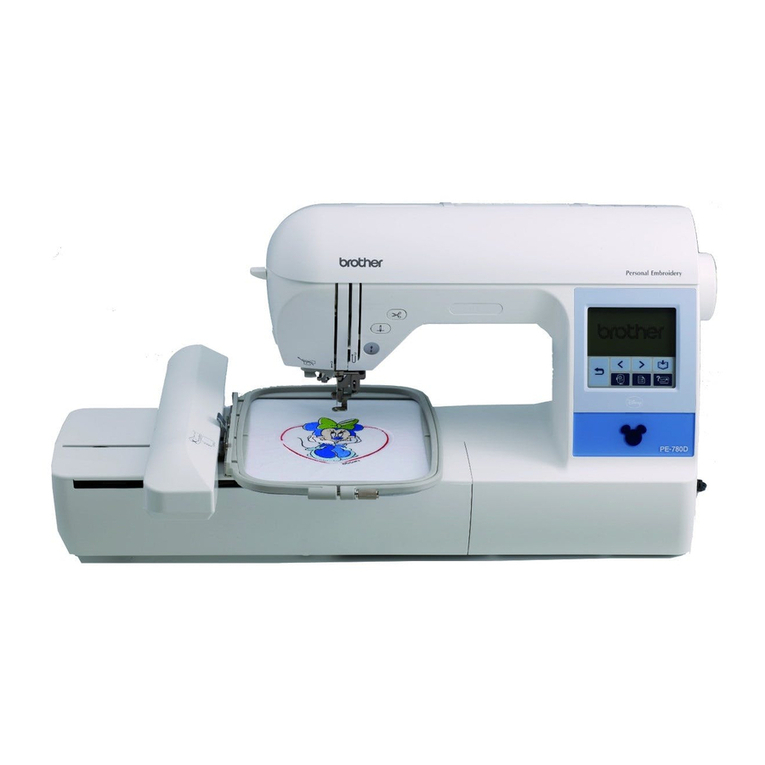 Brother PE-780D Setup guide