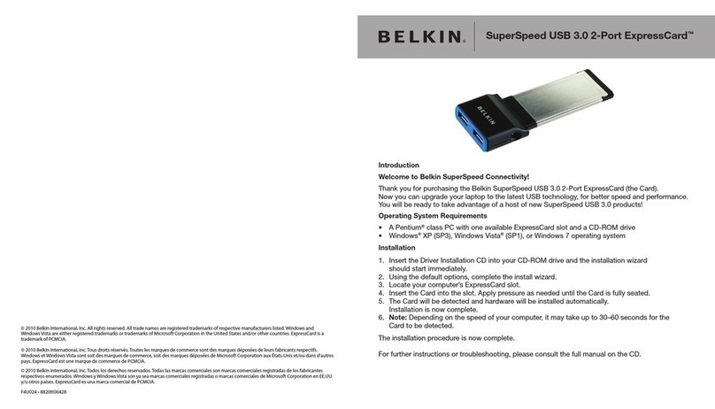Belkin F4U024 User manual
