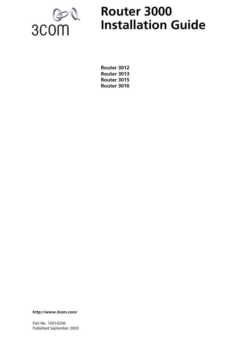 3Com Router 3016 User manual