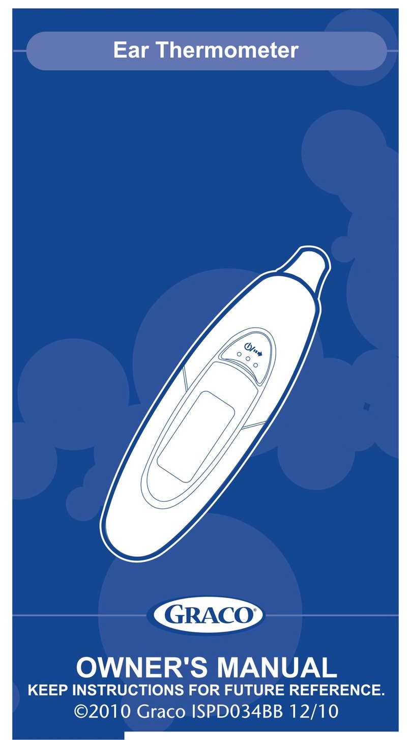 Graco 1750365 - 1 Second Ear Thermometer owner's manual