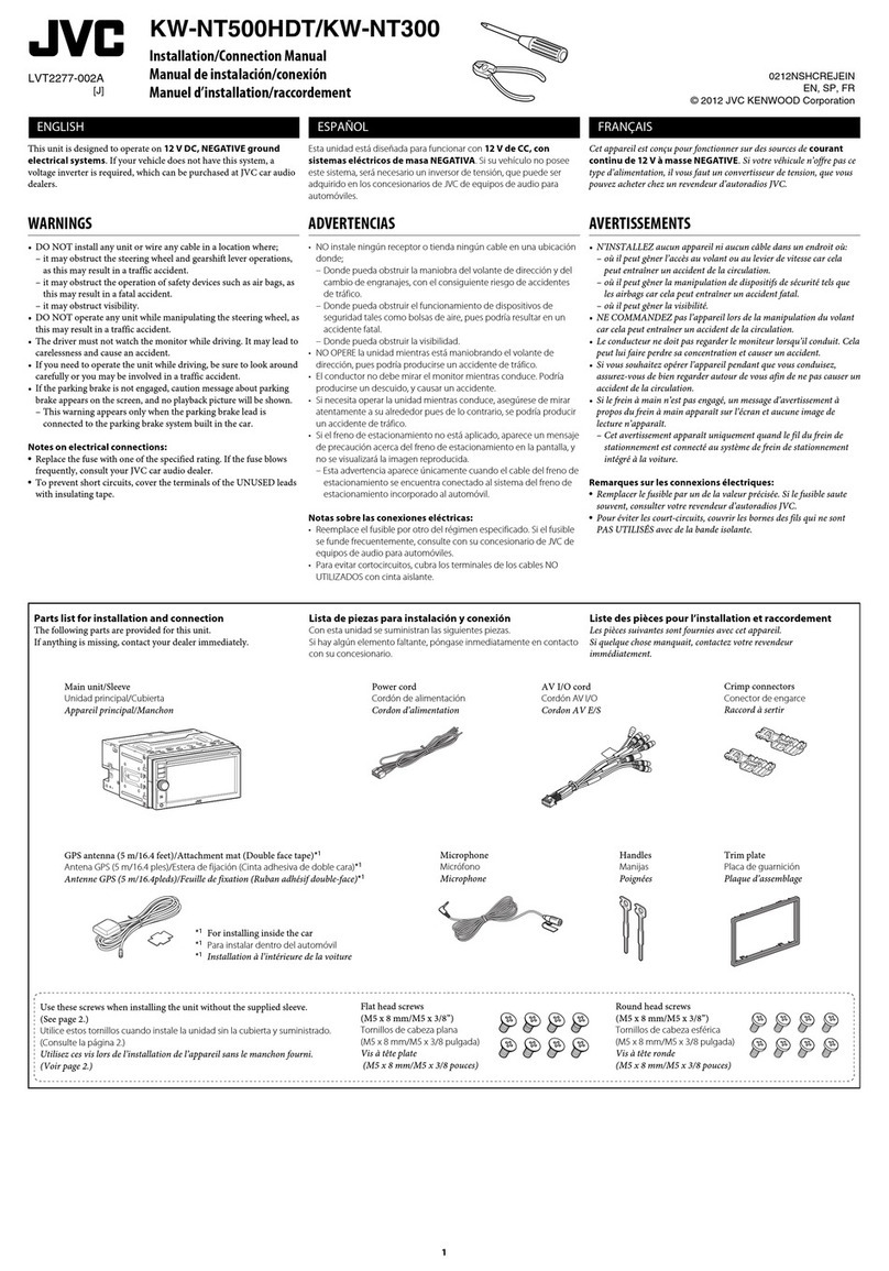 JVC KW-NT300 User manual