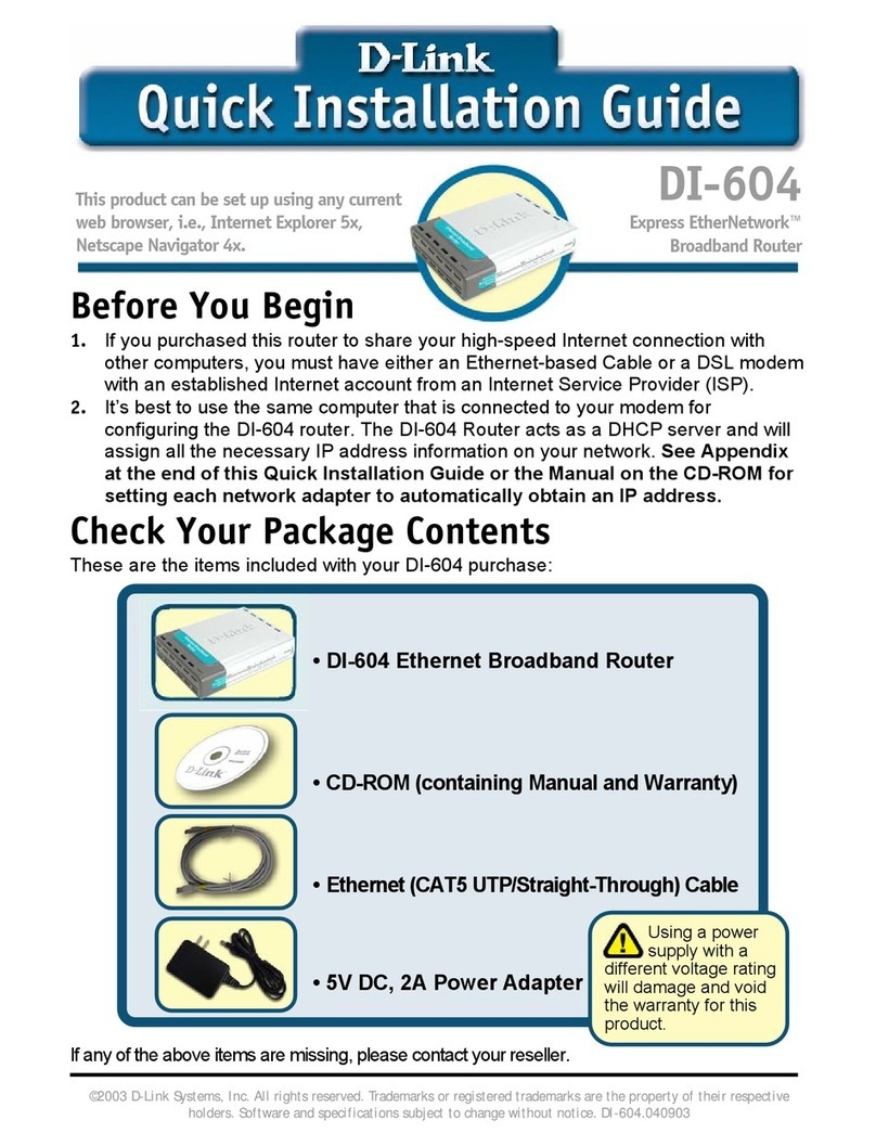 D-Link DI-LB604 - Load Balancing Router User manual