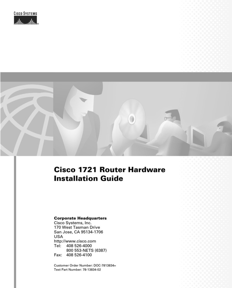 Cisco 1721 - VPN Security Router Bundle Manual Cisco 1721 - VPN Security Router Bundle Manual