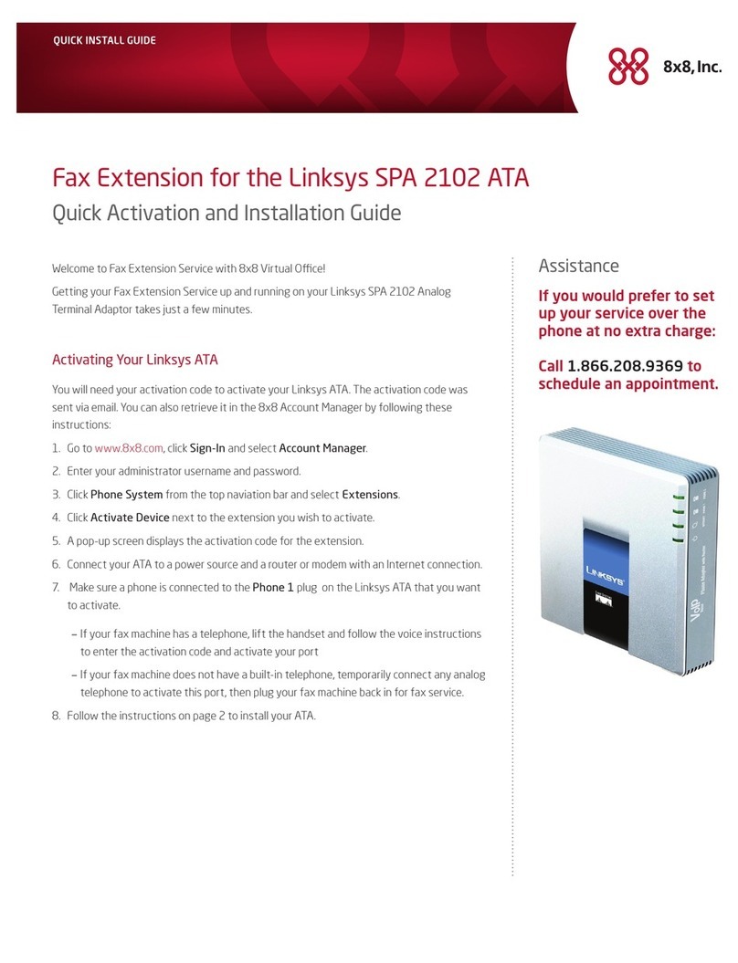 Linksys SPA2102-AN - Single Port Router User manual Linksys SPA2102-AN - Single Port Router User manual
