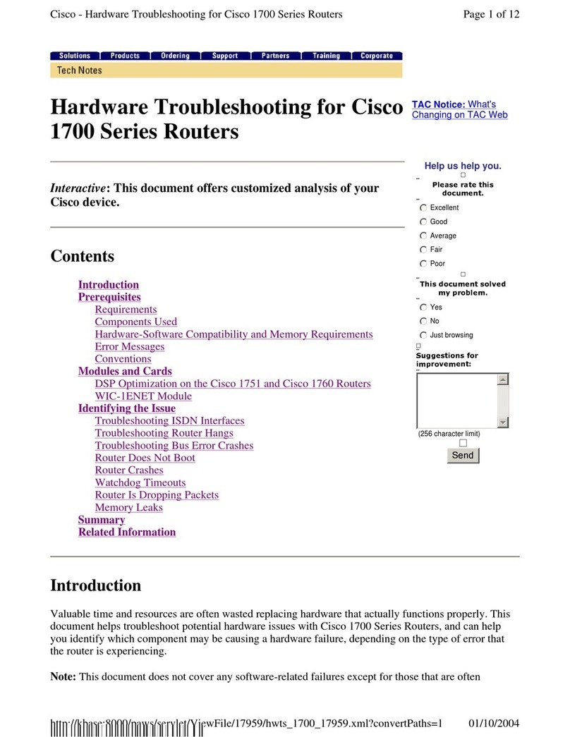 Cisco 1721 - VPN Security Router Bundle Guide Cisco 1721 - VPN Security Router Bundle Guide