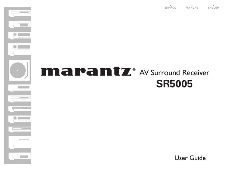 Marantz SR5005 User manual Marantz SR5005 User manual
