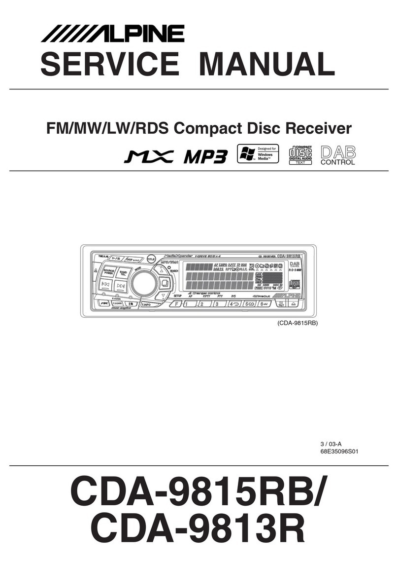 Alpine CDA-9813 User manual