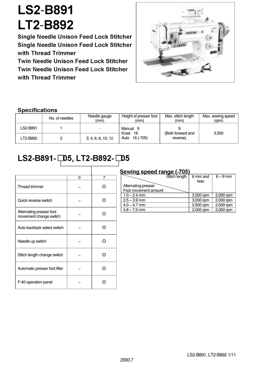 Brother LS2-B891 User manual