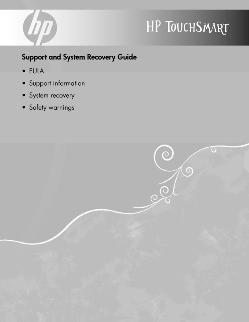 HP Dx9000 - TouchSmart - 4 GB RAM User manual HP Dx9000 - TouchSmart - 4 GB RAM User manual