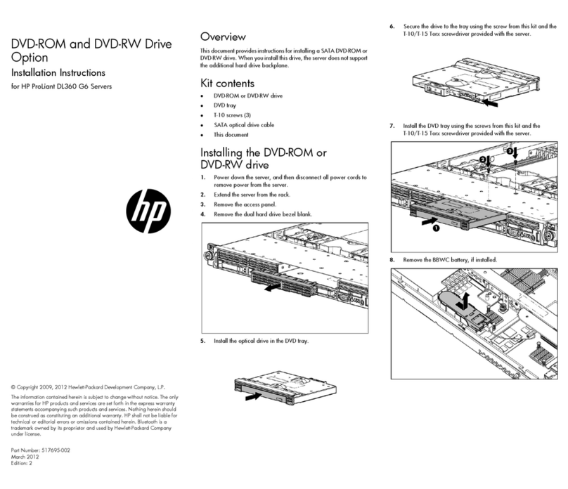 HP ProLiant DL360p User manual