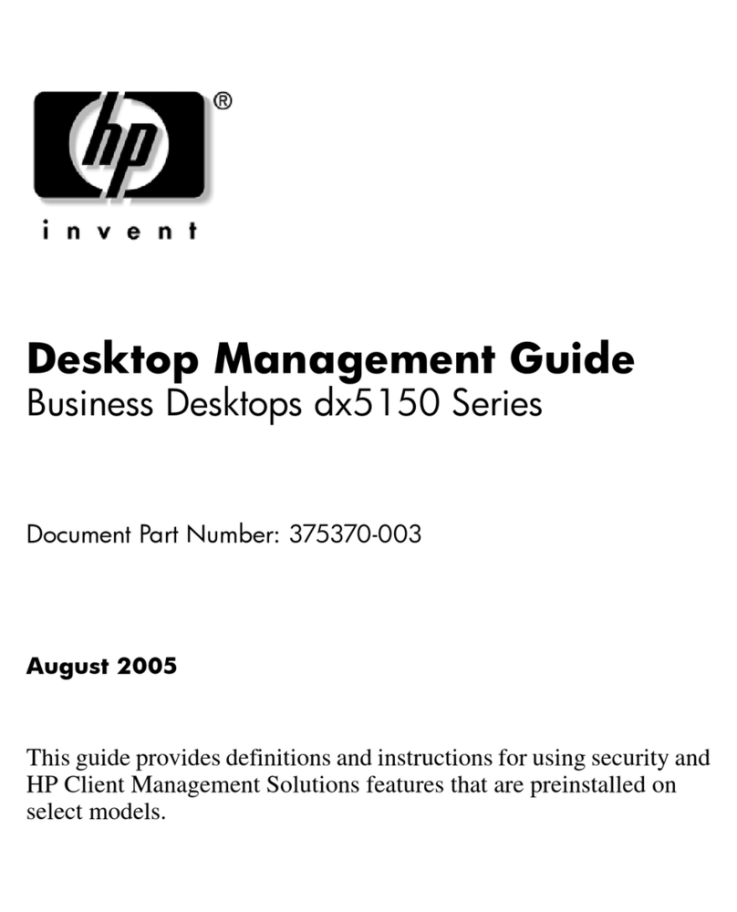 HP dx5150 Programming manual