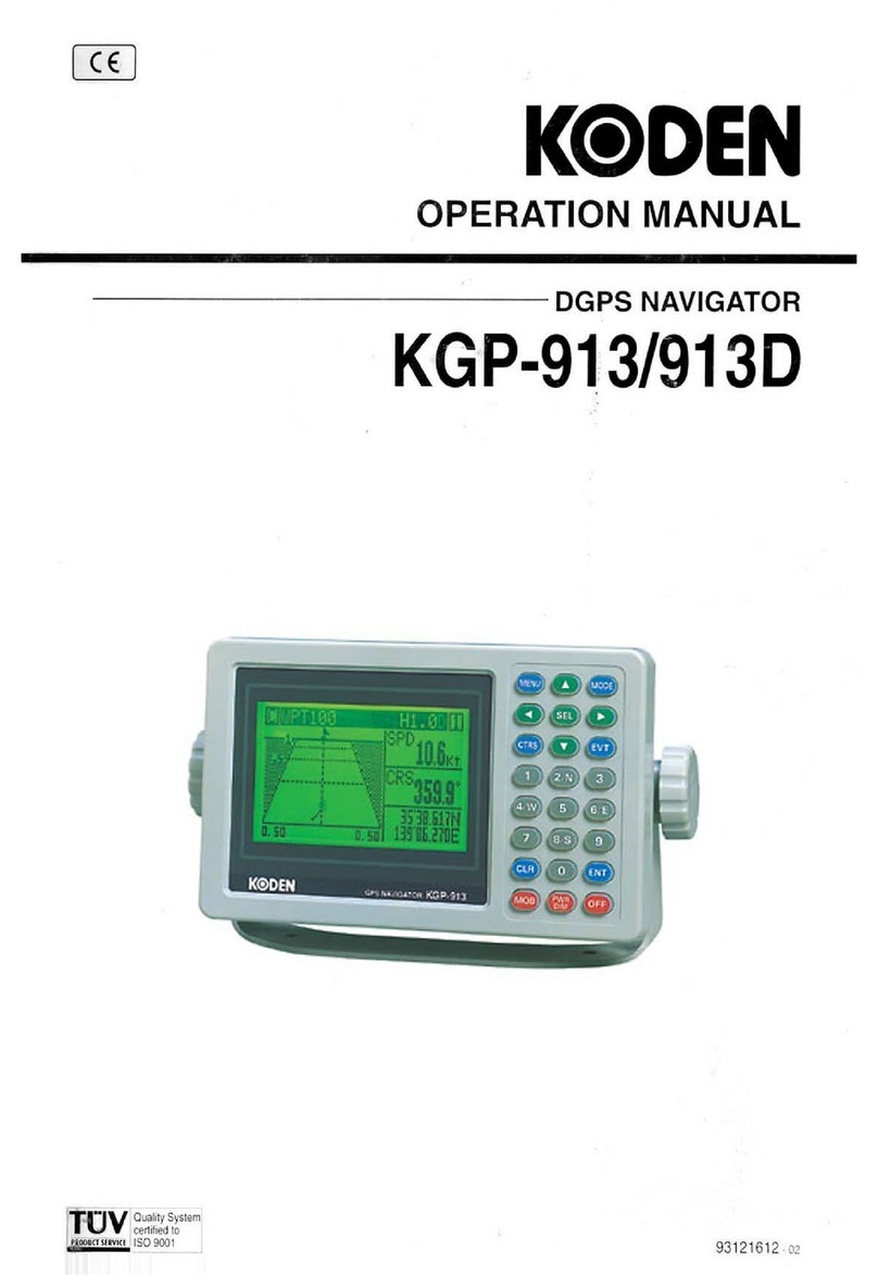 Koden KGP-913 User manual