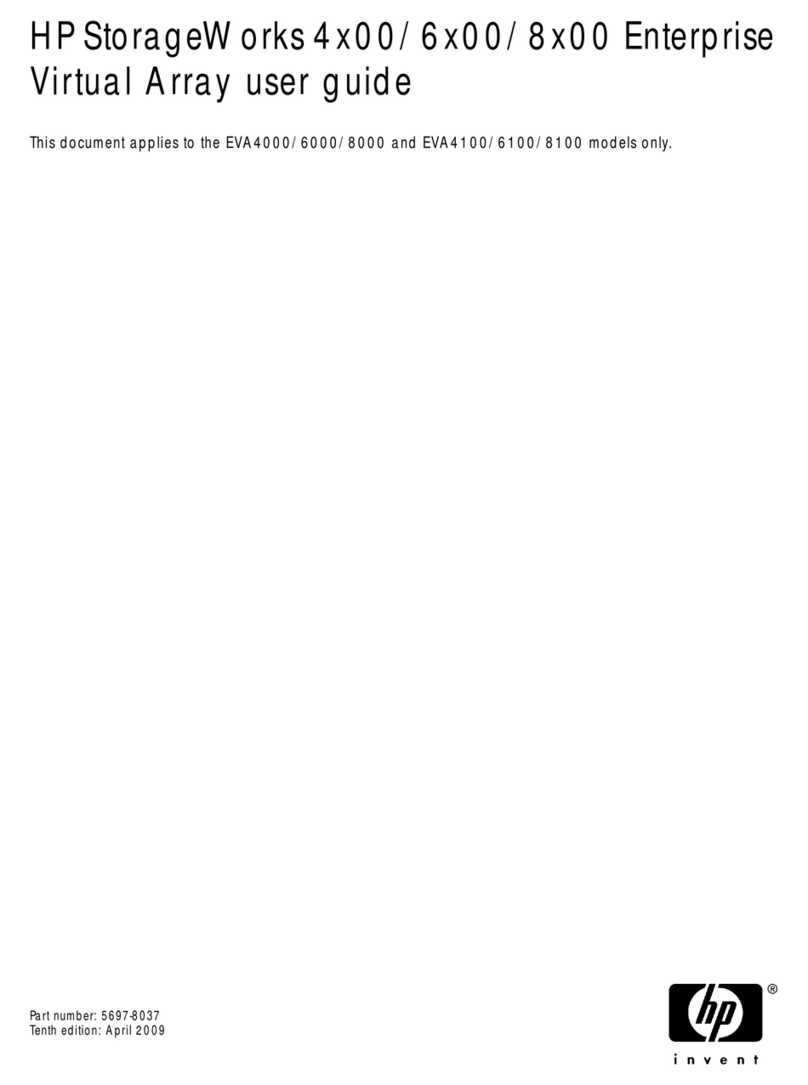 HP StorageWorks 6100 - Enterprise Virtual Array User manual