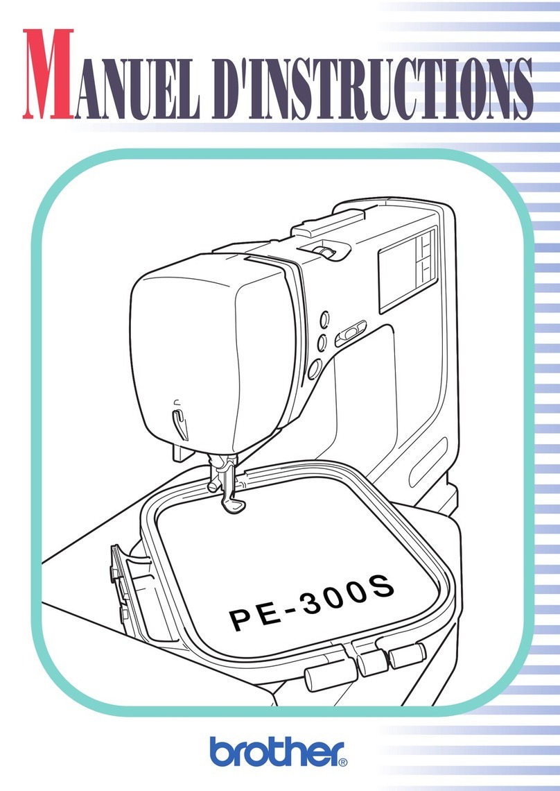 Brother PE-300S Mounting instructions