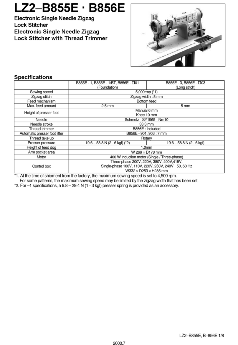 Brother LZ2-B855E User manual Brother LZ2-B855E User manual