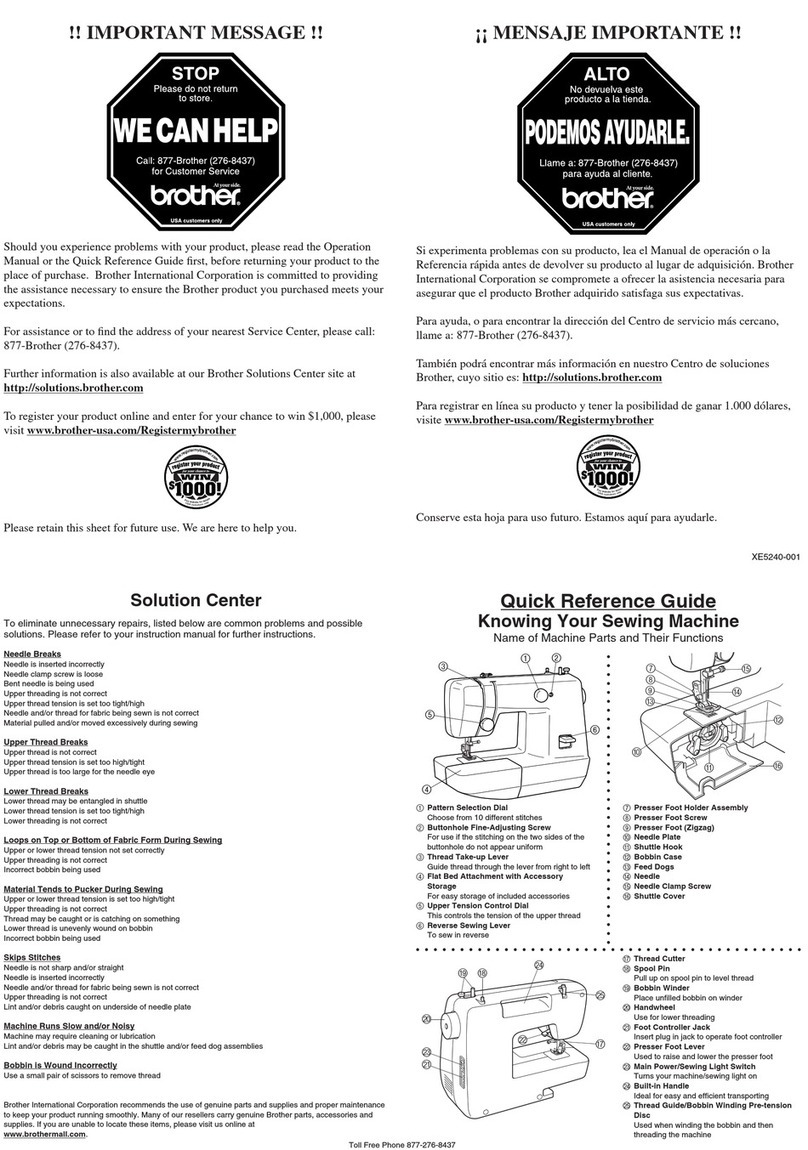 Brother LX-3125 User manual