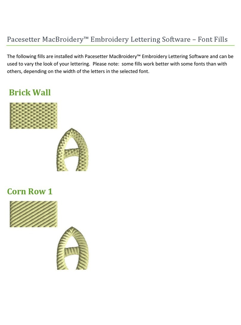 Brother MacBroidery„ Embroidery Lettering Software for... User manual