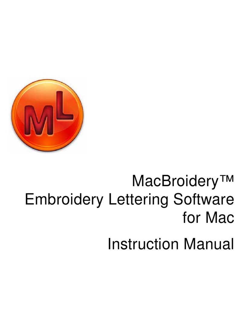 Brother MacBroidery„ Embroidery Lettering Software for... User manual