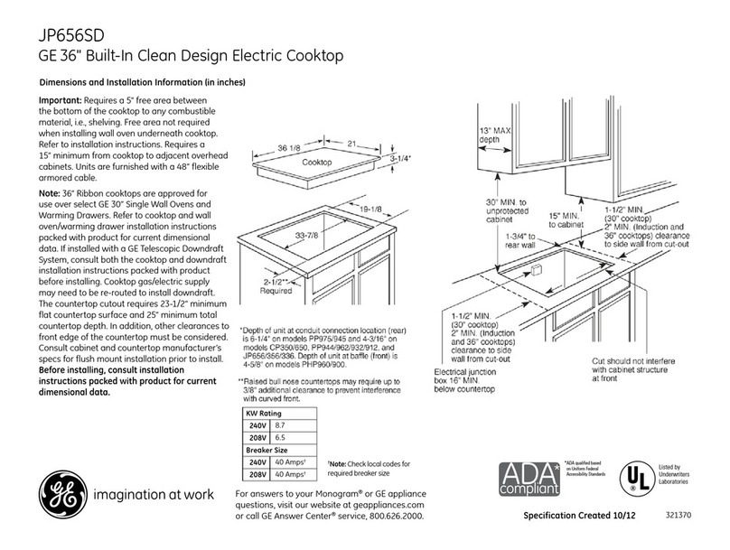GE JP656SDSS Manual