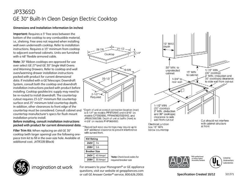 GE JP336SDSS Manual
