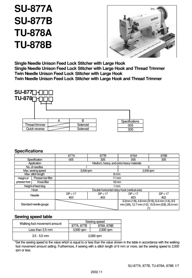 Brother SU-877A User manual