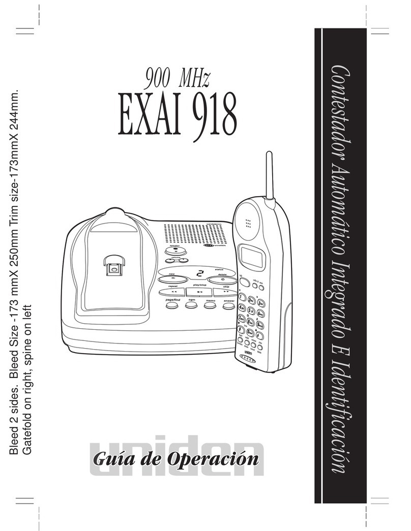 Uniden EXAI918 Training manual