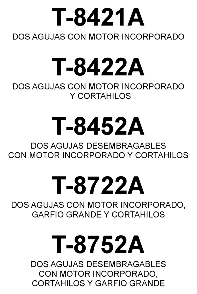 Brother T-8422A Setup guide
