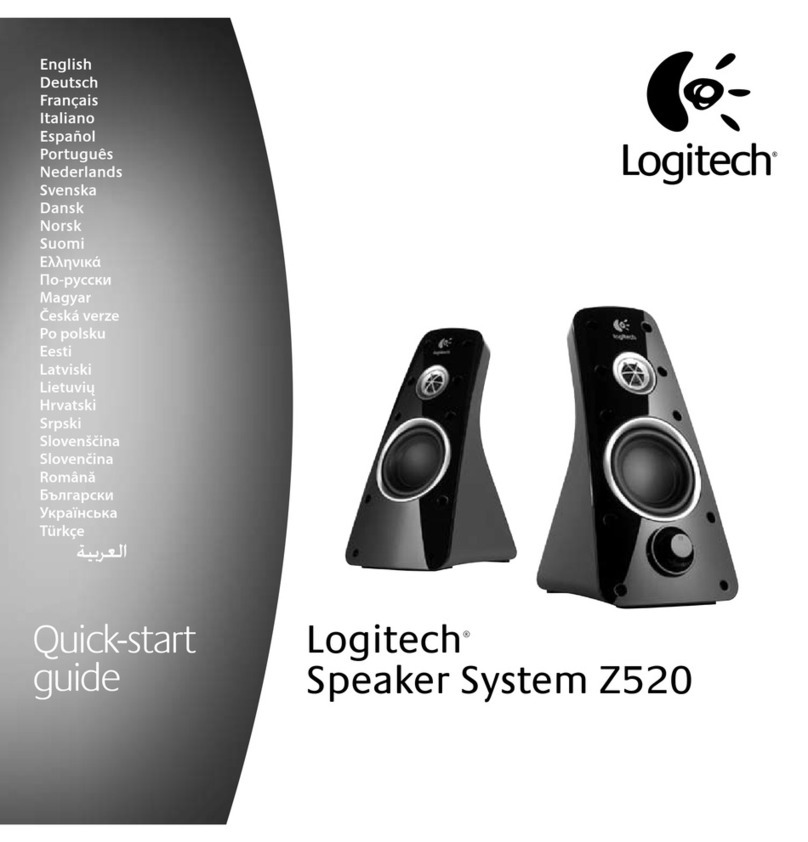 Logitech 980-000337 - Z 520 PC Multimedia Speakers quick start guide