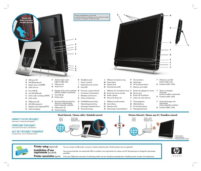 HP TouchSmart IQ524 User manual HP TouchSmart IQ524 User manual