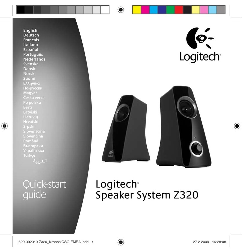 Logitech 980-000329 - Z 320 PC Multimedia Speaker User manual Logitech 980-000329 - Z 320 PC Multimedia Speaker User manual